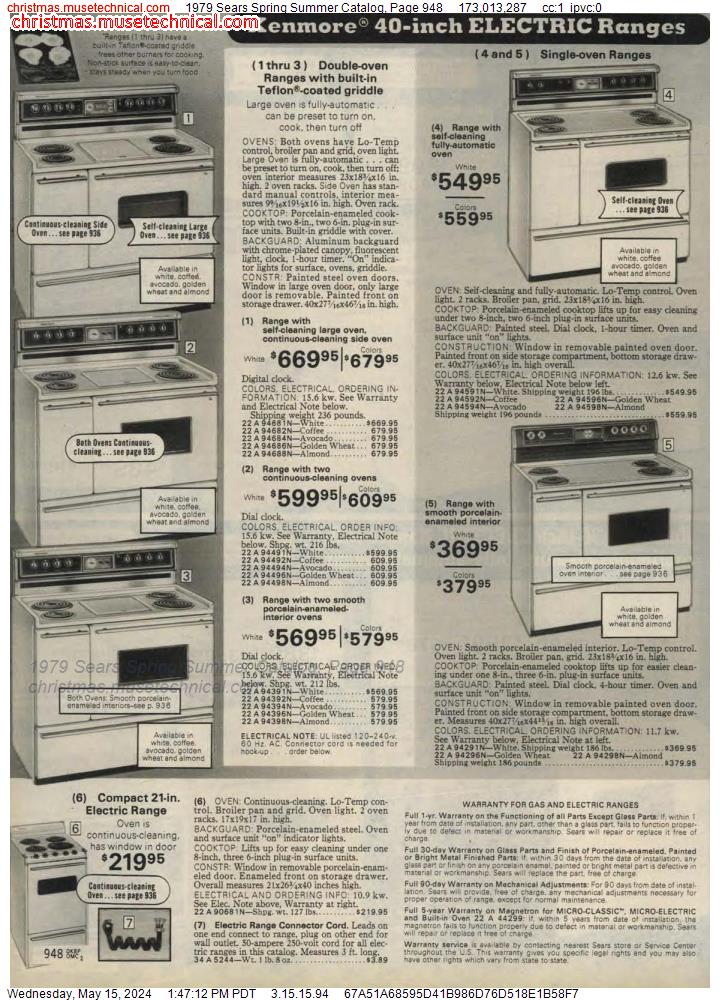 1979 Sears Spring Summer Catalog, Page 948