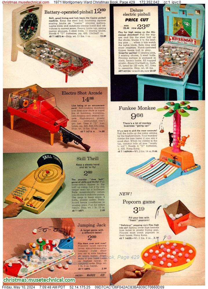 1971 Montgomery Ward Christmas Book, Page 429