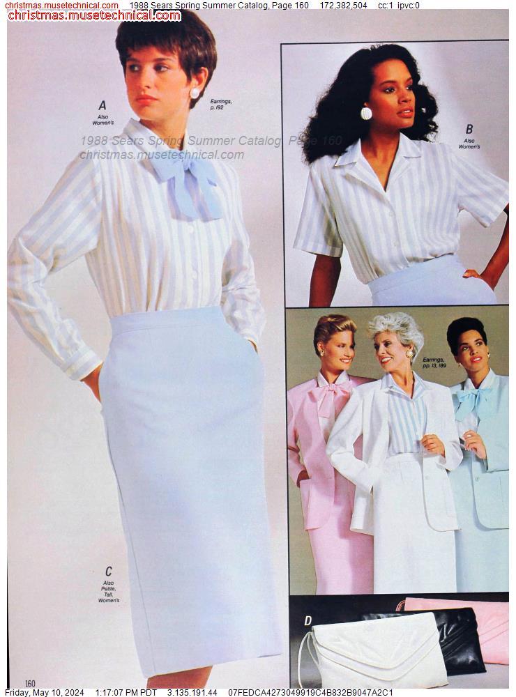 1988 Sears Spring Summer Catalog, Page 160