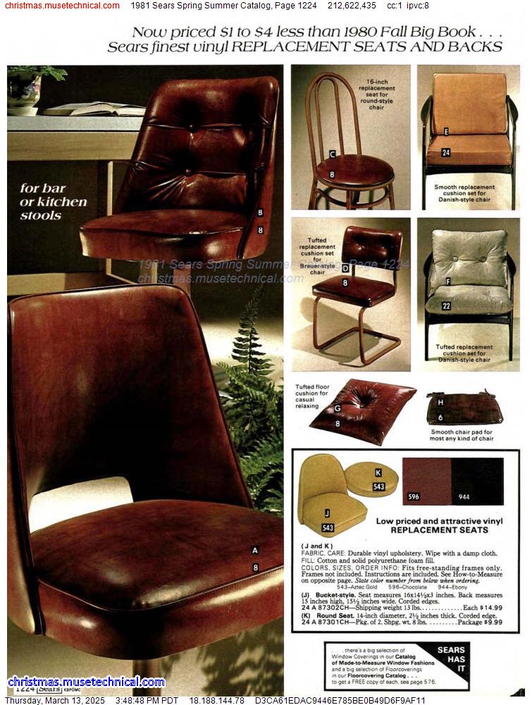 1981 Sears Spring Summer Catalog, Page 1224