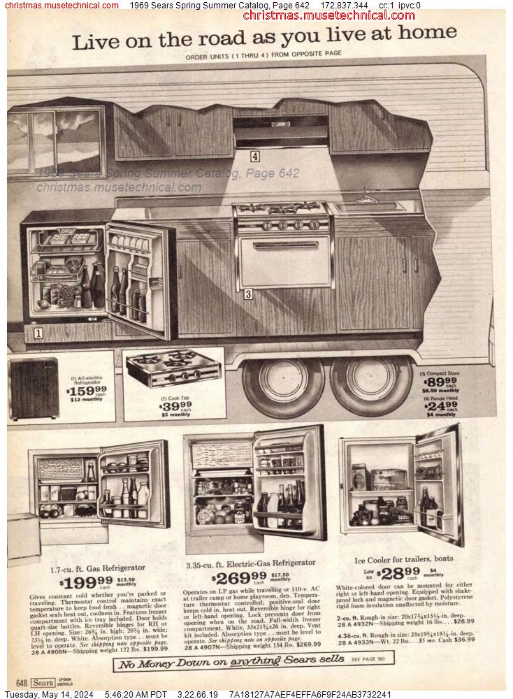 1969 Sears Spring Summer Catalog, Page 642