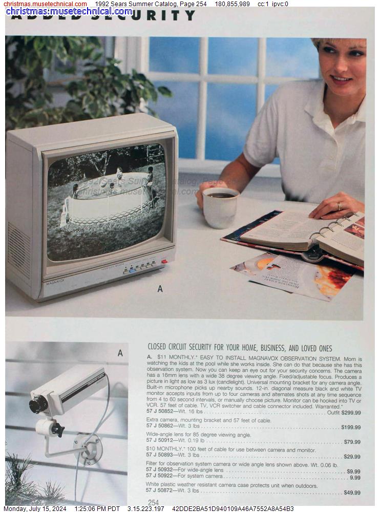 1992 Sears Summer Catalog, Page 254
