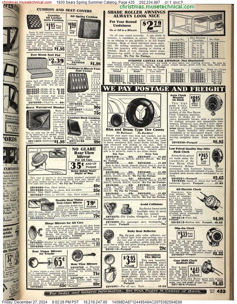 1930 Sears Spring Summer Catalog, Page 435