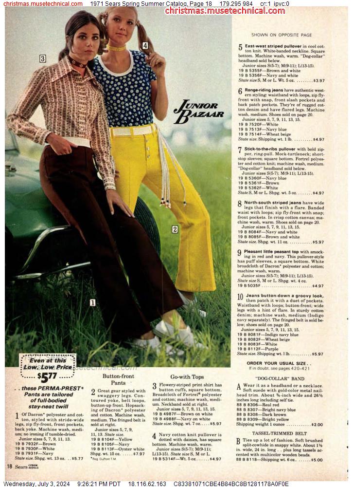 1971 Sears Spring Summer Catalog, Page 18