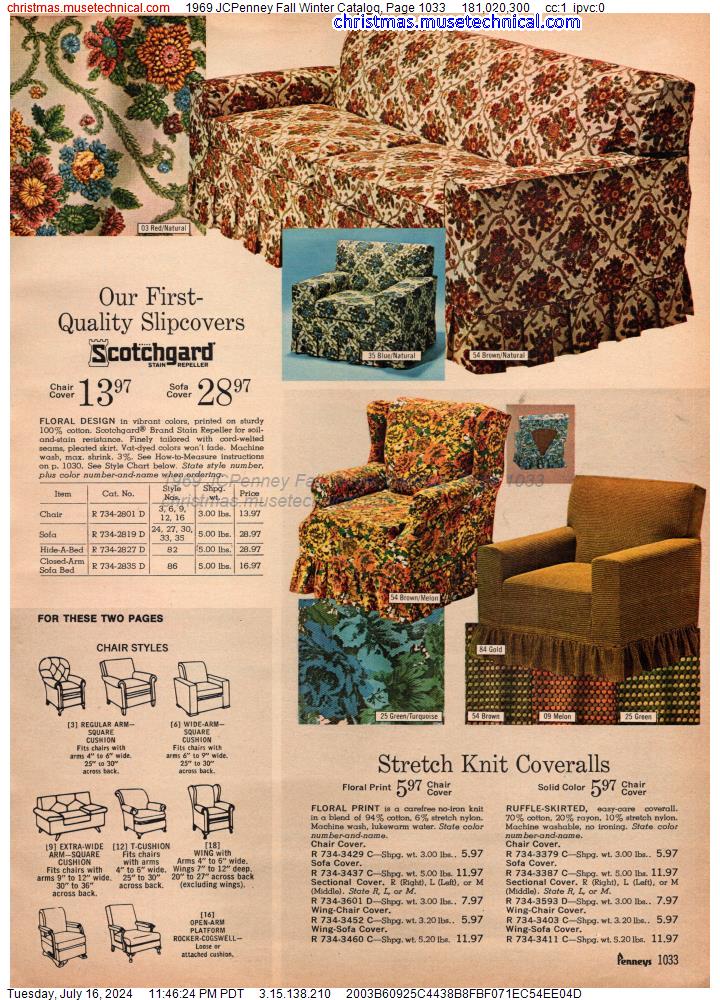 1969 JCPenney Fall Winter Catalog, Page 1033