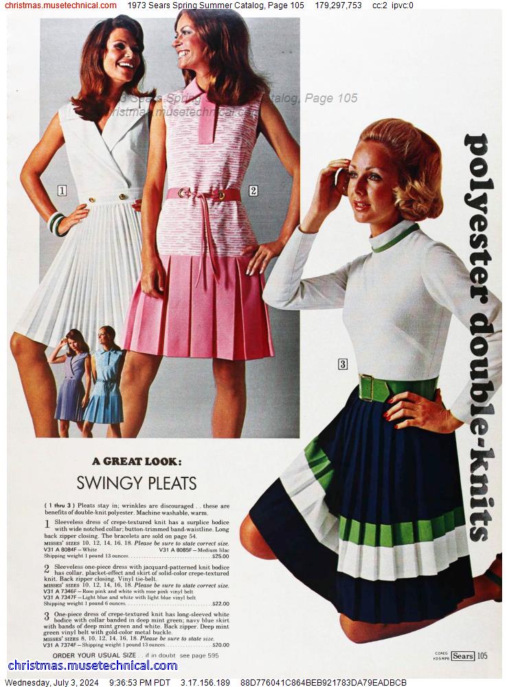 1973 Sears Spring Summer Catalog, Page 105