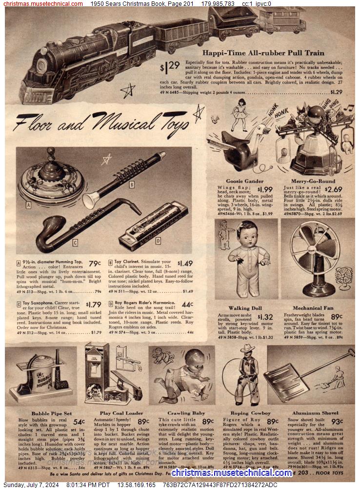 1950 Sears Christmas Book, Page 201
