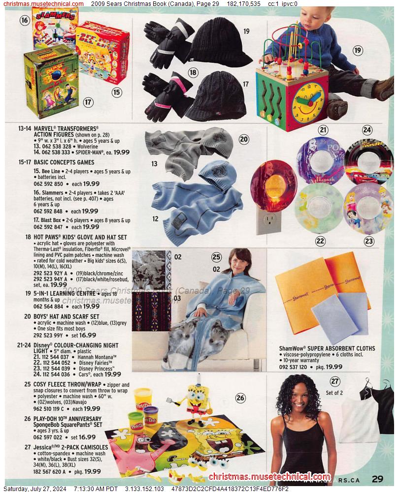 2009 Sears Christmas Book (Canada), Page 29