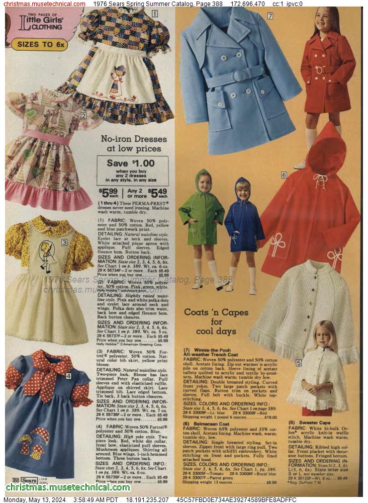 1976 Sears Spring Summer Catalog, Page 388