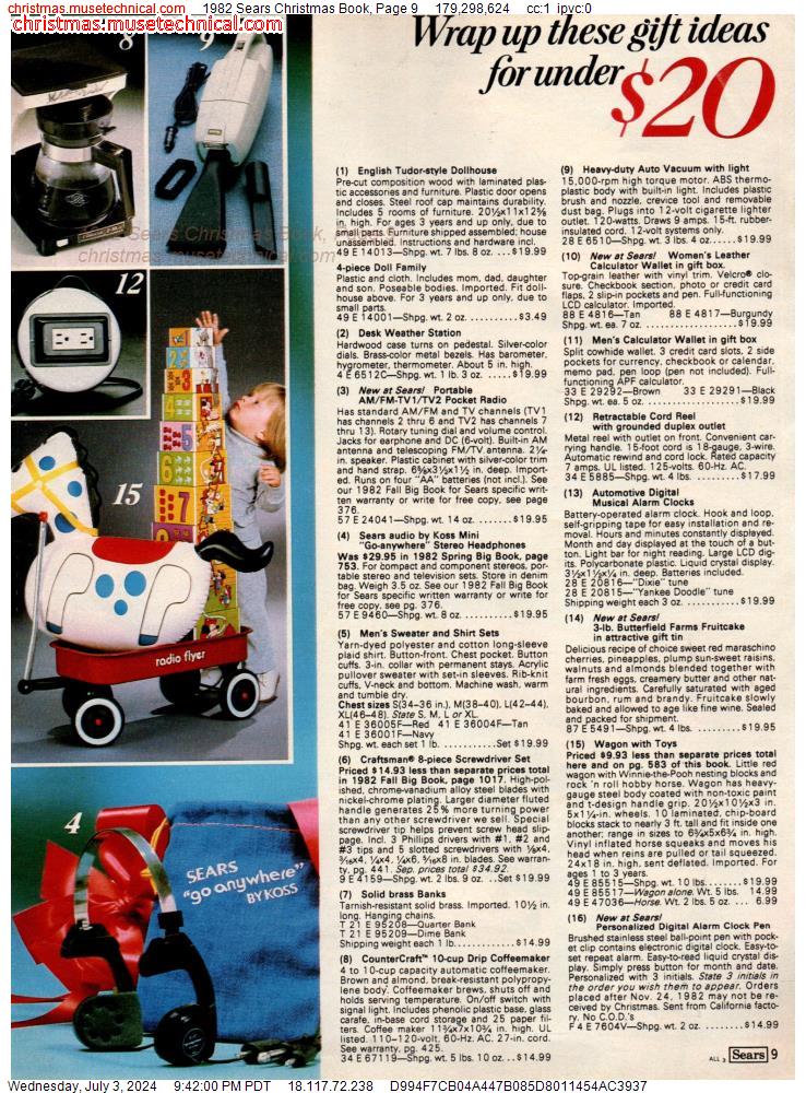 1982 Sears Christmas Book, Page 9