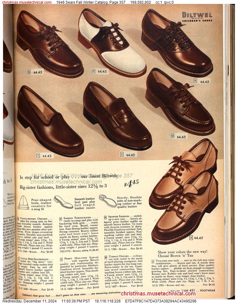 1946 Sears Fall Winter Catalog, Page 357