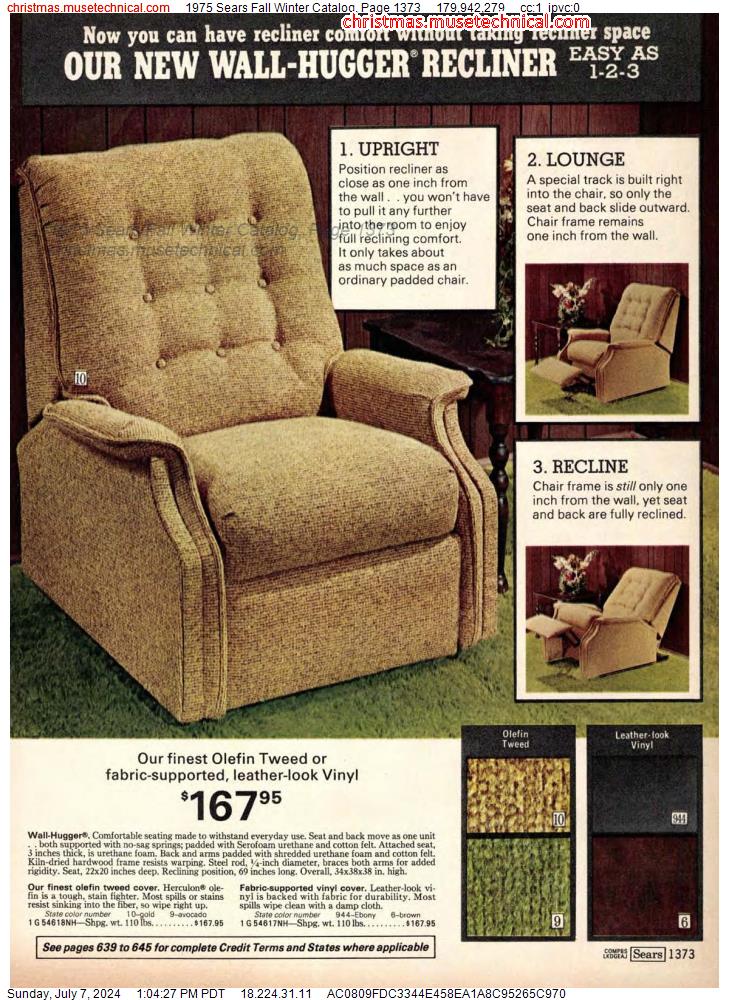 1975 Sears Fall Winter Catalog, Page 1373