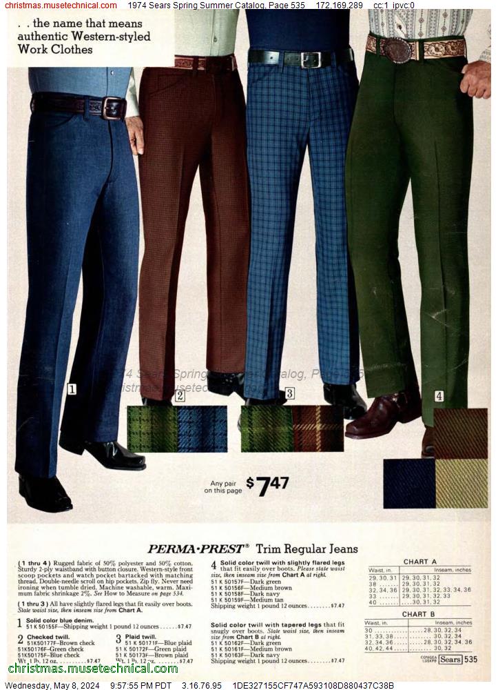 1974 Sears Spring Summer Catalog, Page 535