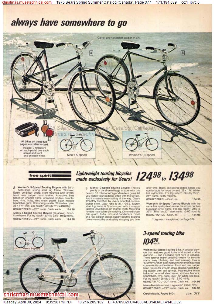 1975 Sears Spring Summer Catalog (Canada), Page 377