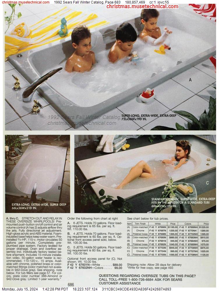 1992 Sears Fall Winter Catalog, Page 683