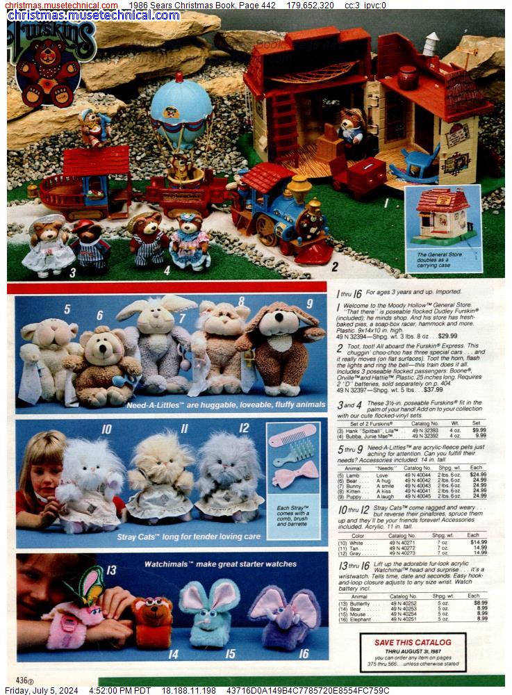1986 Sears Christmas Book, Page 442