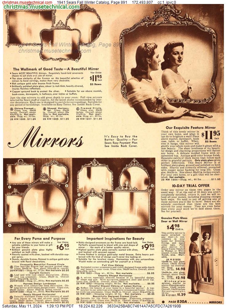 1941 Sears Fall Winter Catalog, Page 891