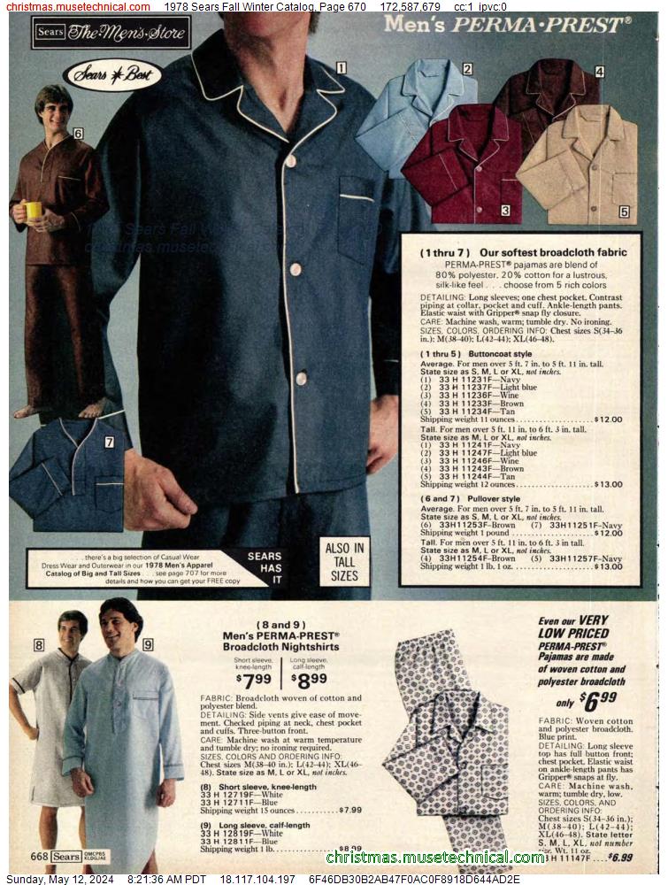 1978 Sears Fall Winter Catalog, Page 670