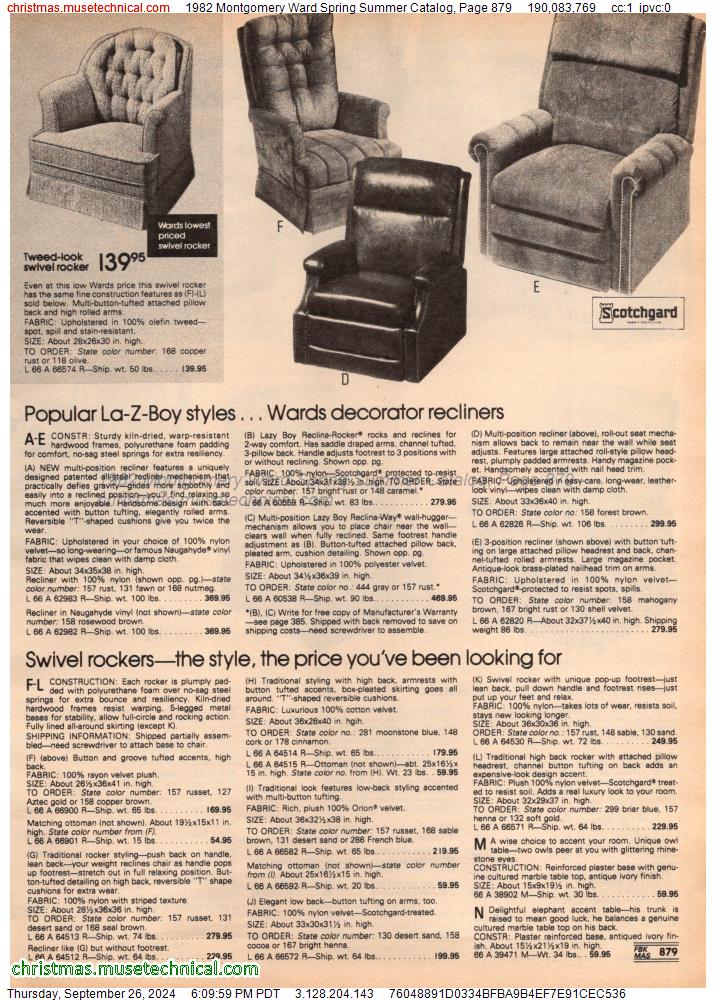 1982 Montgomery Ward Spring Summer Catalog, Page 879