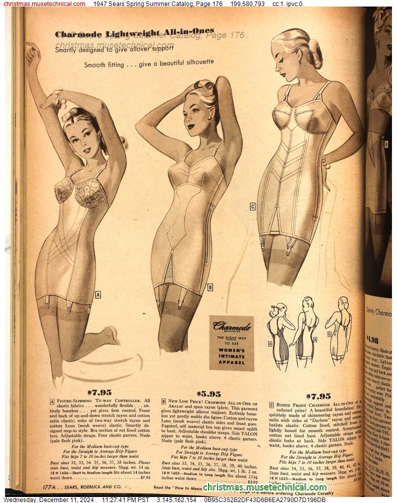 1947 Sears Spring Summer Catalog, Page 176