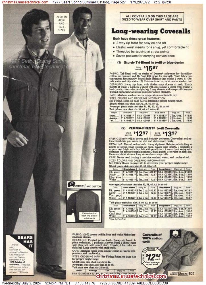 1977 Sears Spring Summer Catalog, Page 527
