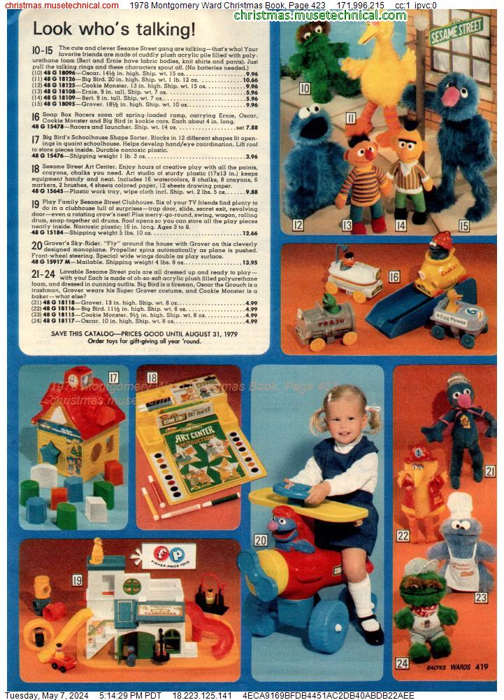 1978 Montgomery Ward Christmas Book, Page 423