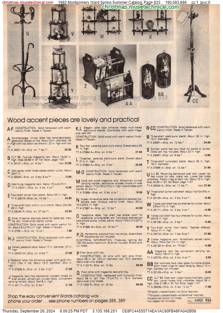 1982 Montgomery Ward Spring Summer Catalog, Page 933