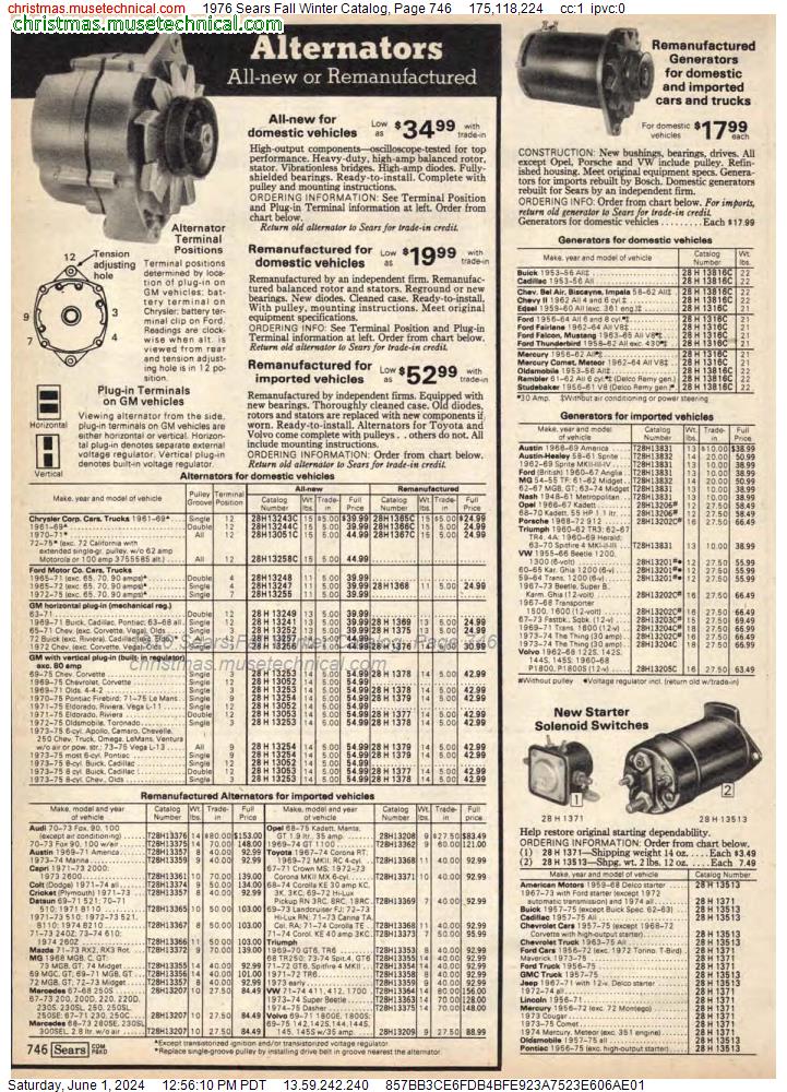 1976 Sears Fall Winter Catalog, Page 746