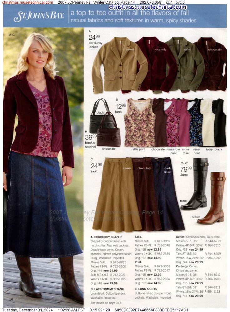 2007 JCPenney Fall Winter Catalog, Page 14