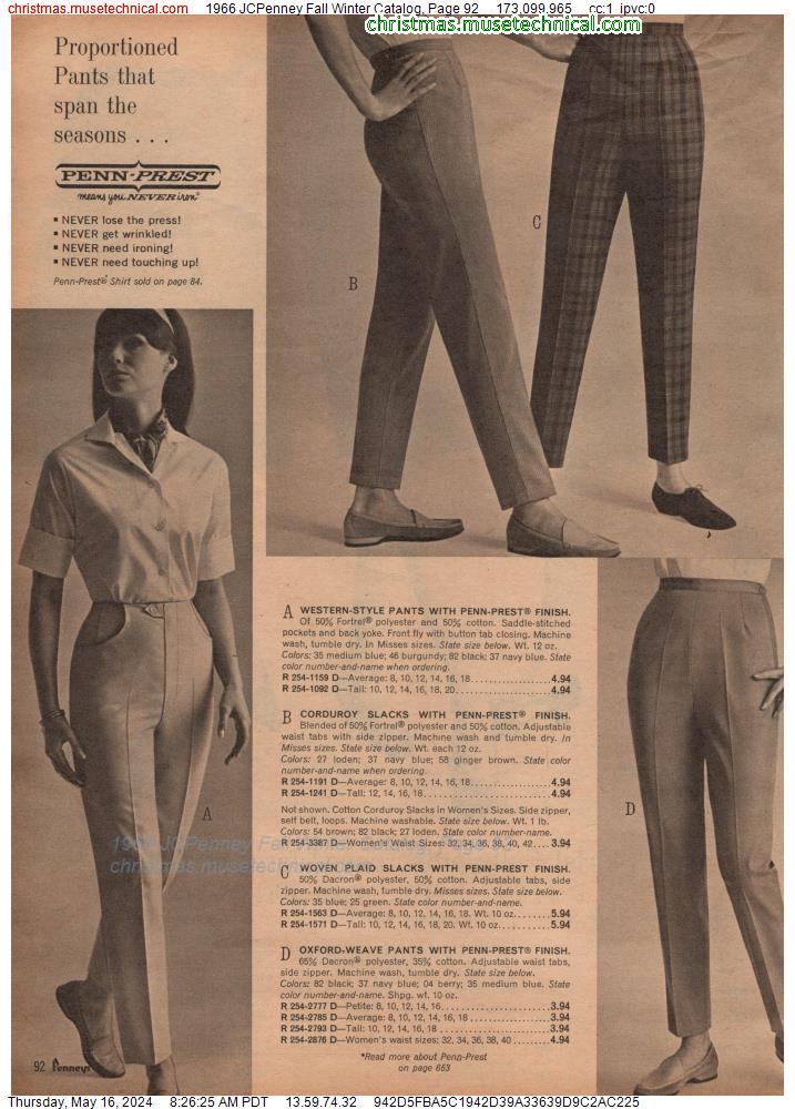 1966 JCPenney Fall Winter Catalog, Page 92