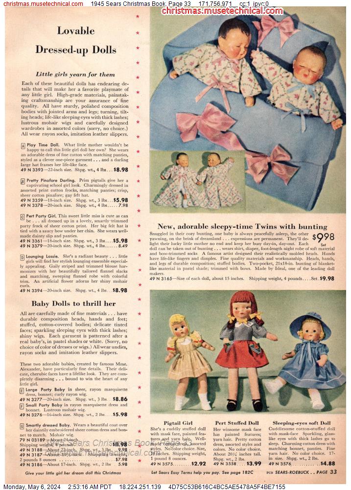 1945 Sears Christmas Book, Page 33
