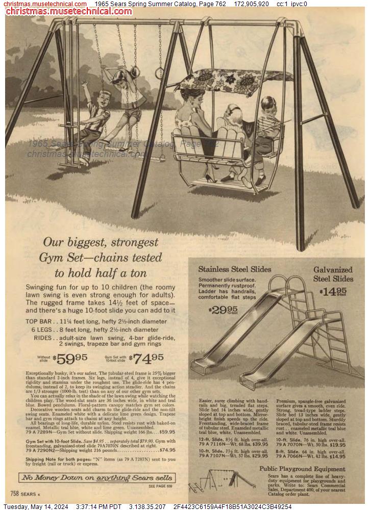 1965 Sears Spring Summer Catalog, Page 762