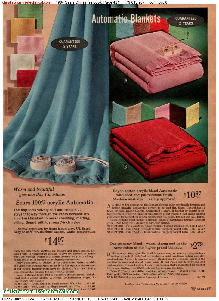 1964 Sears Christmas Book, Page 421