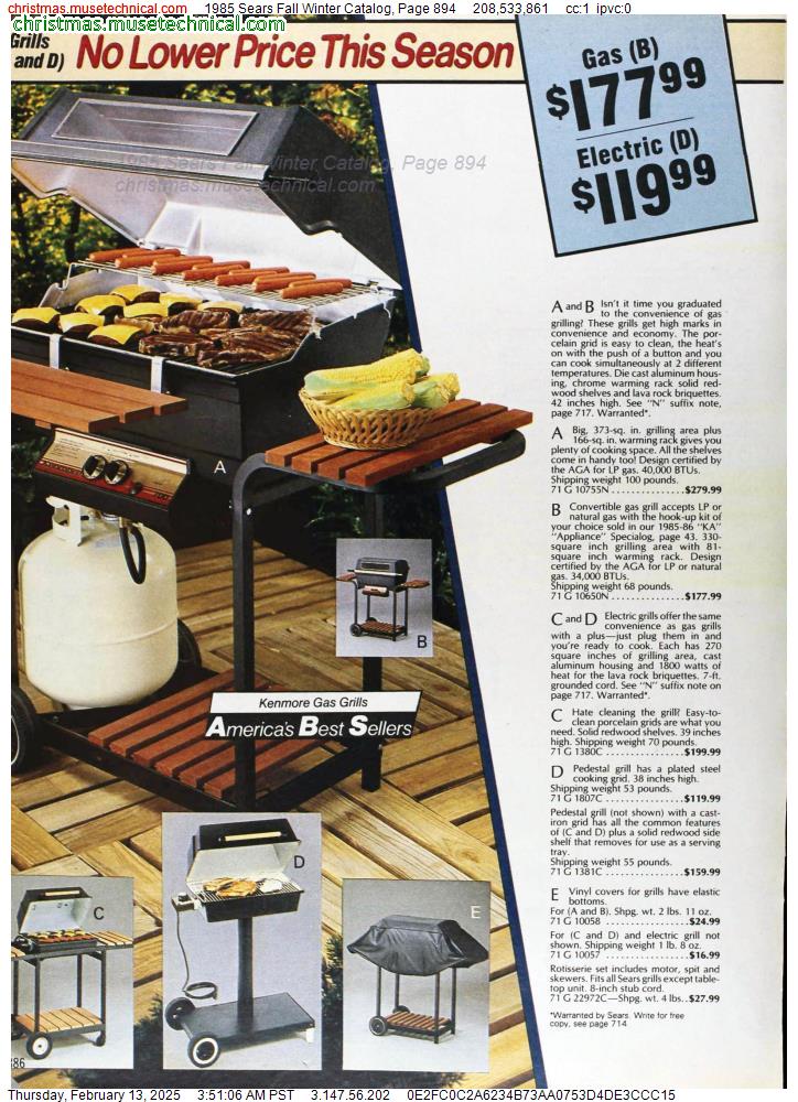 1985 Sears Fall Winter Catalog, Page 894