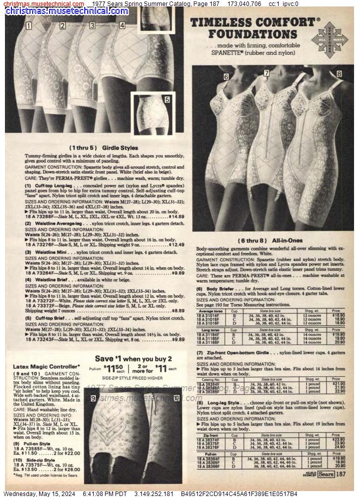 1977 Sears Spring Summer Catalog, Page 187