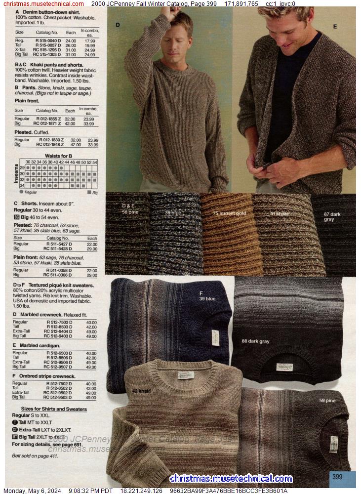 2000 JCPenney Fall Winter Catalog, Page 399