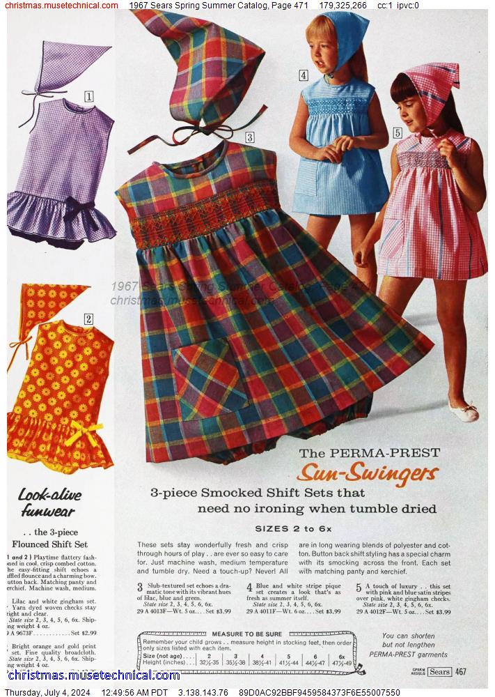 1967 Sears Spring Summer Catalog, Page 471