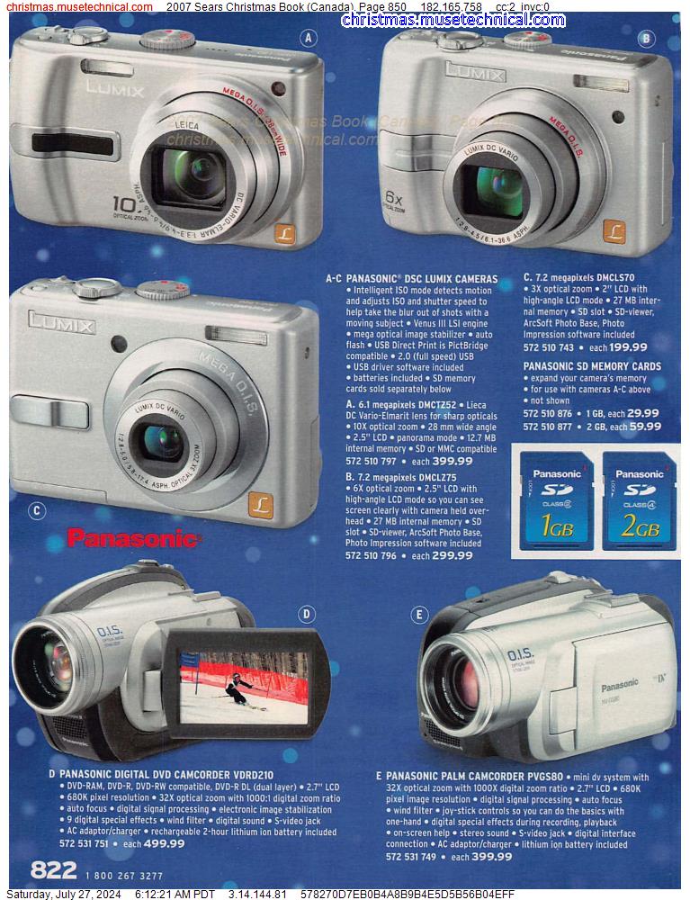 2007 Sears Christmas Book (Canada), Page 850