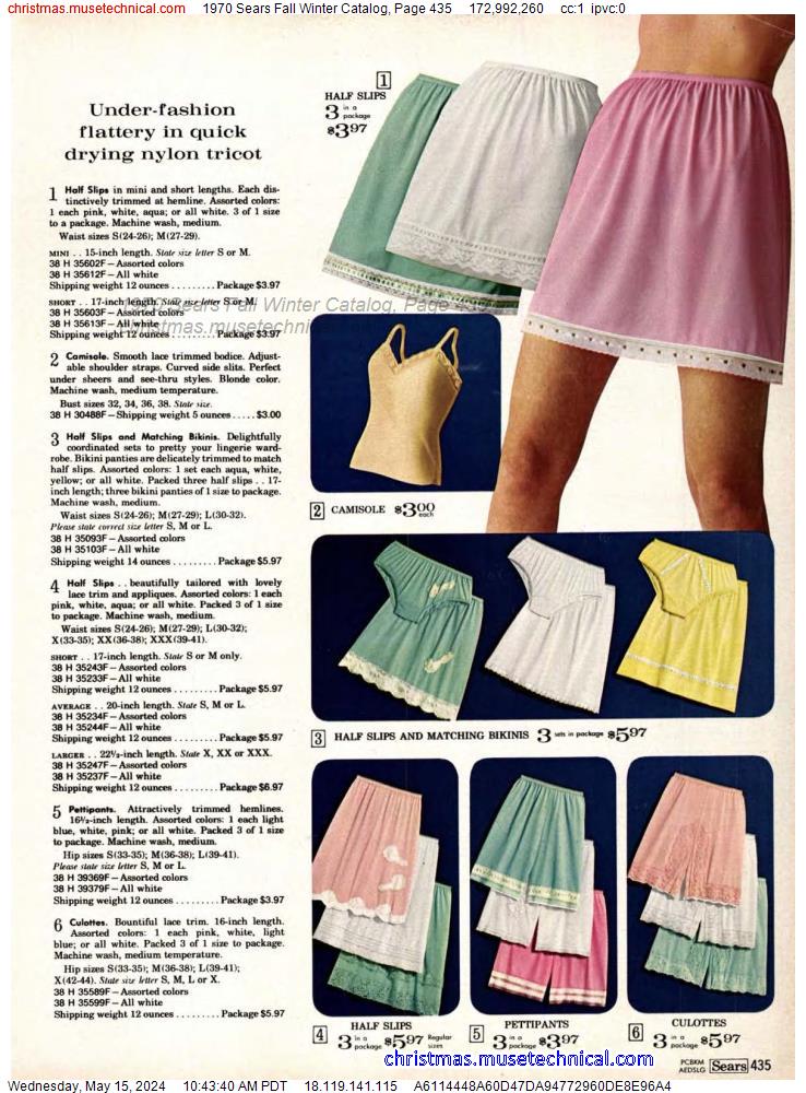1970 Sears Fall Winter Catalog, Page 435