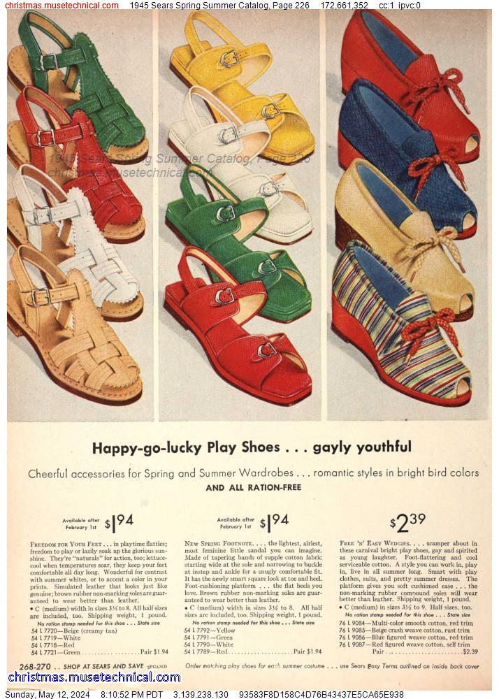 1945 Sears Spring Summer Catalog, Page 226