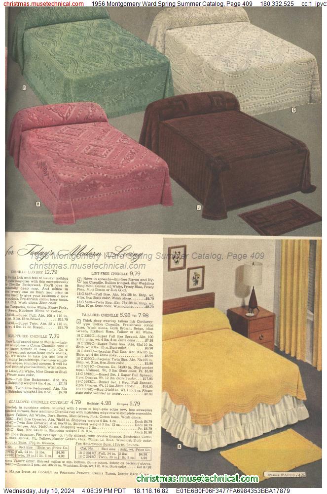 1956 Montgomery Ward Spring Summer Catalog, Page 409