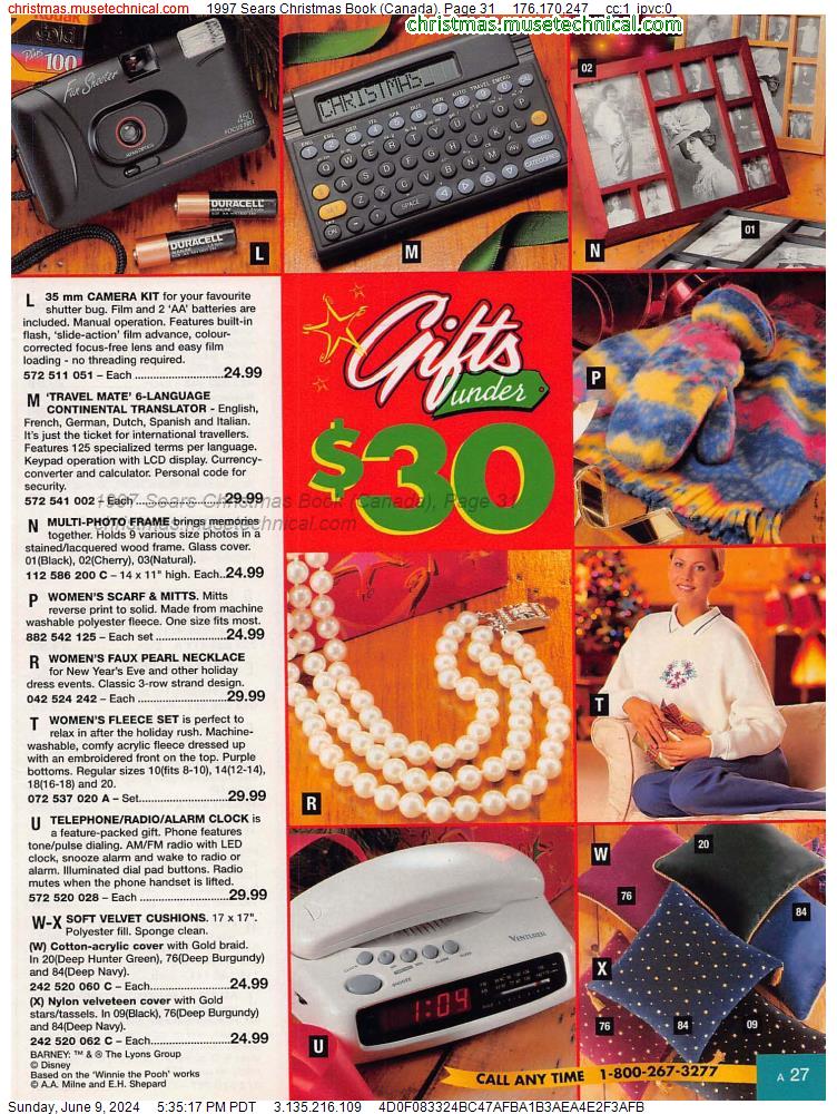1997 Sears Christmas Book (Canada), Page 31