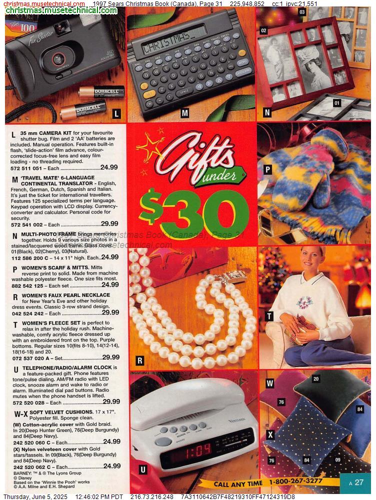 1997 Sears Christmas Book (Canada), Page 31