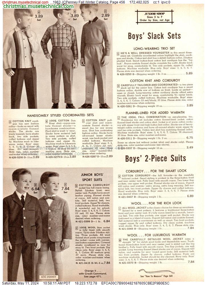 1963 JCPenney Fall Winter Catalog, Page 456