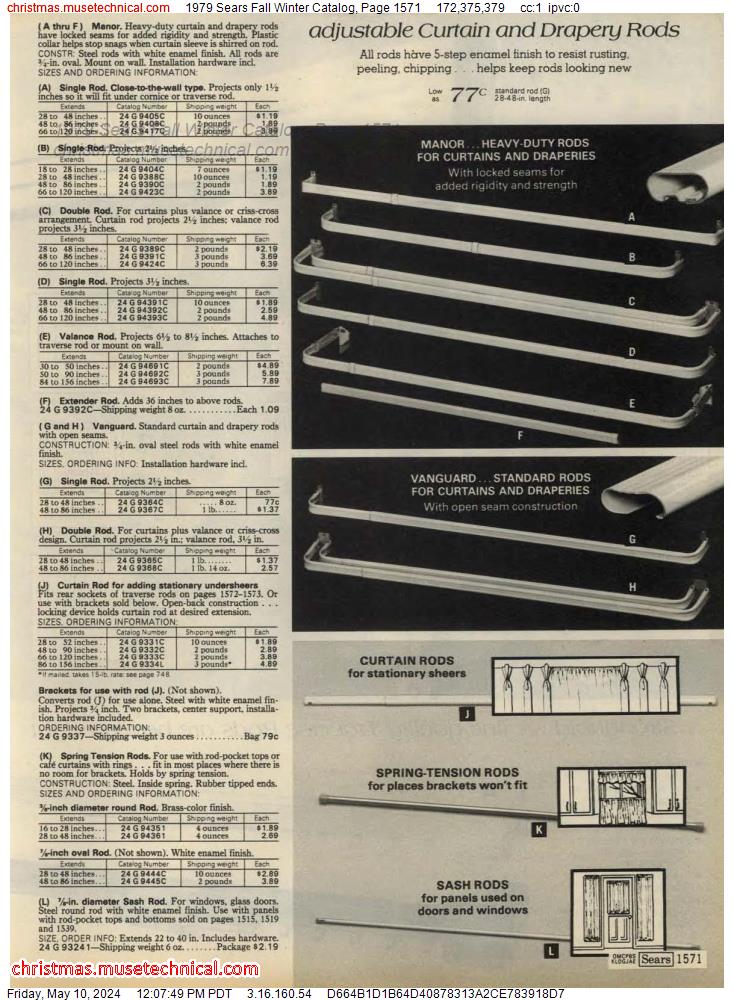 1979 Sears Fall Winter Catalog, Page 1571