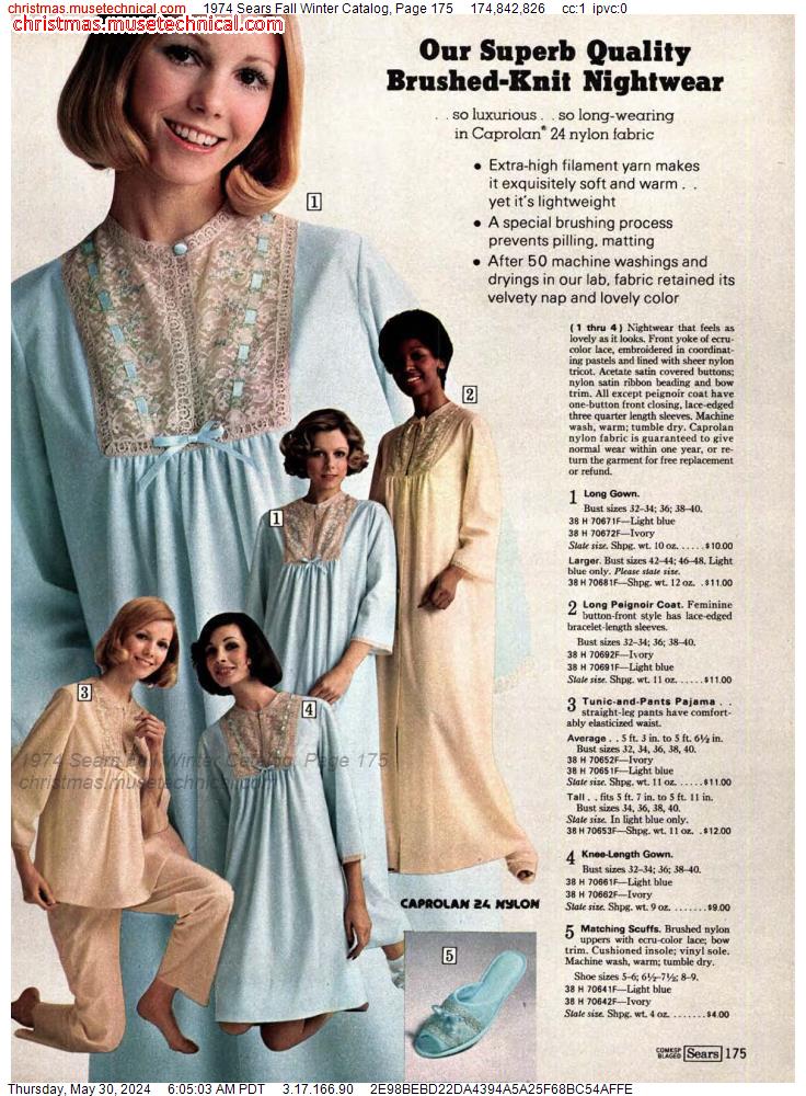 1974 Sears Fall Winter Catalog, Page 175