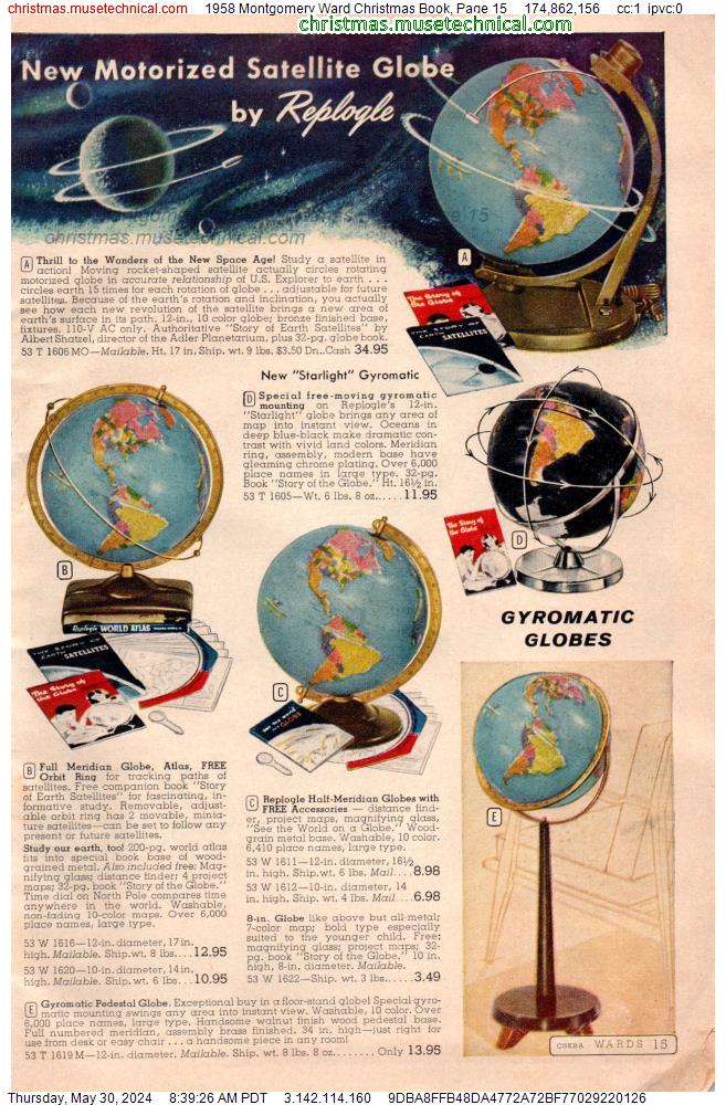 1958 Montgomery Ward Christmas Book, Page 15