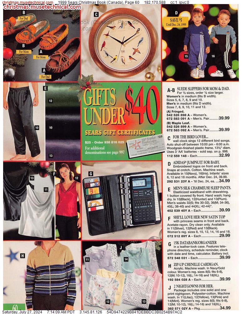 1999 Sears Christmas Book (Canada), Page 60