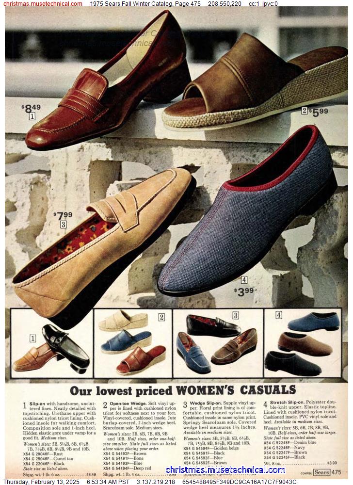 1975 Sears Fall Winter Catalog, Page 475