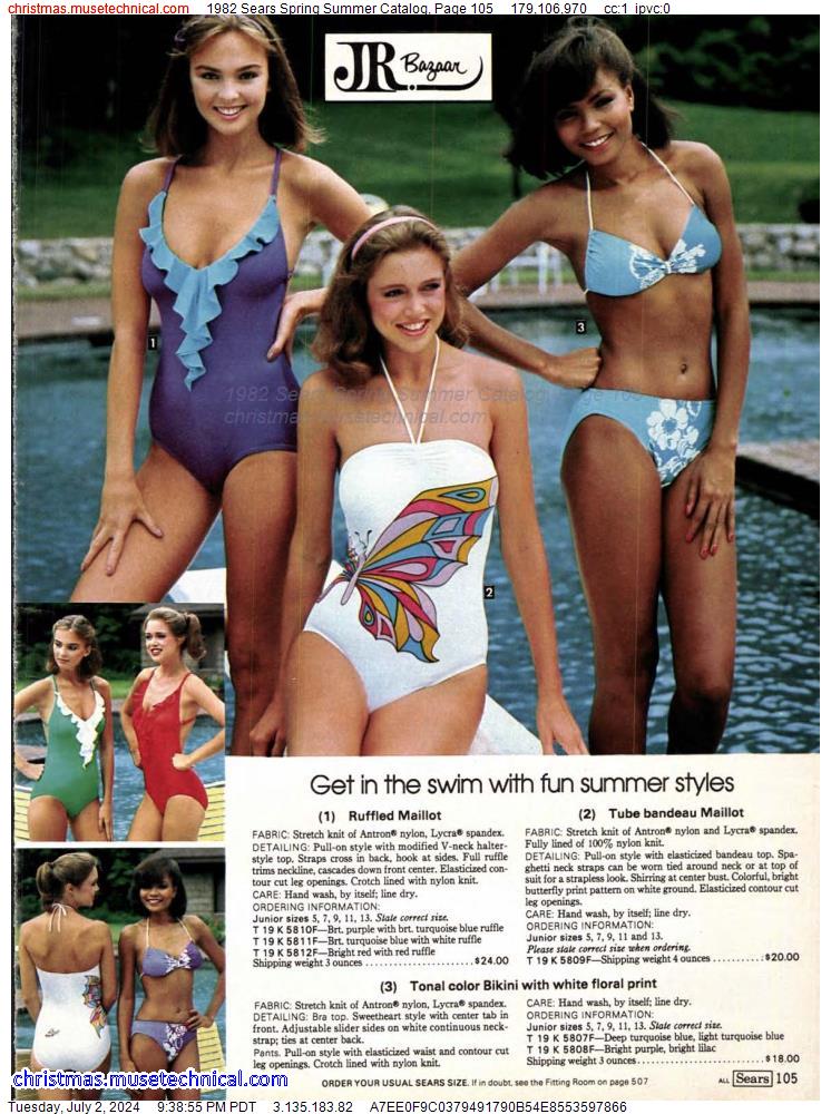 1982 Sears Spring Summer Catalog, Page 105
